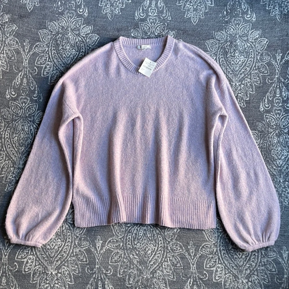 Madewell Payton Pullover Sweater in Heather Lilac Size Large